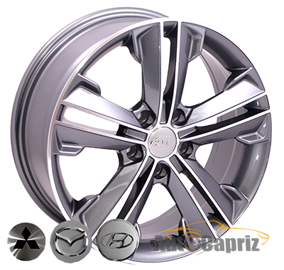 Диски Replica Mazda BK637 GP R17 W7.0 PCD5x114.3 ET35 DIA67.1  
